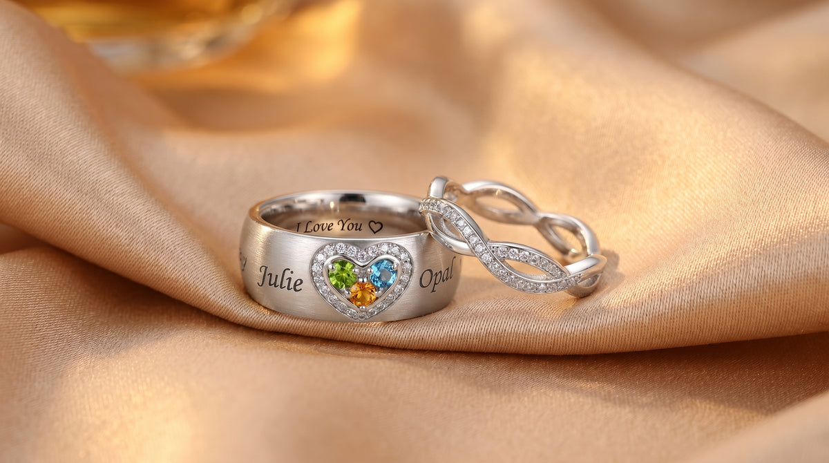 custom birthstone ring for mom - hero image