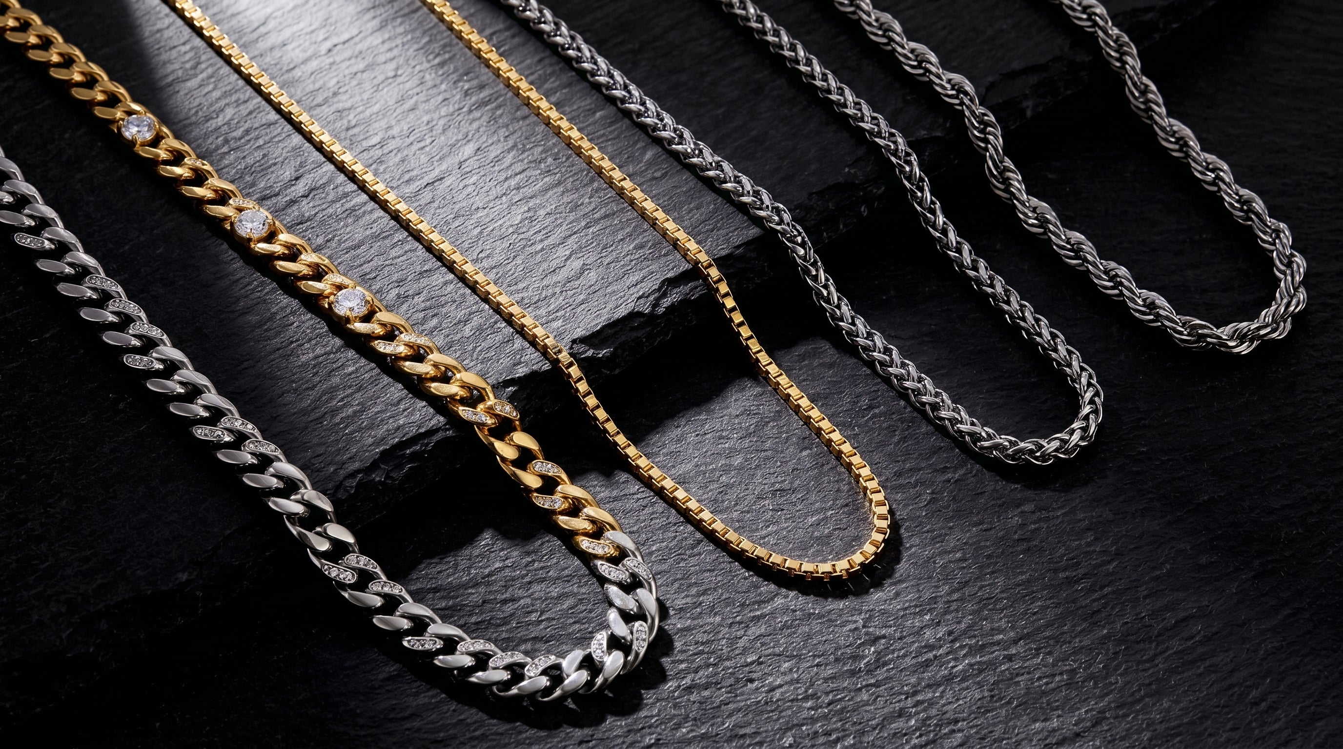 mens 14k gold chain 22-inch - hero image