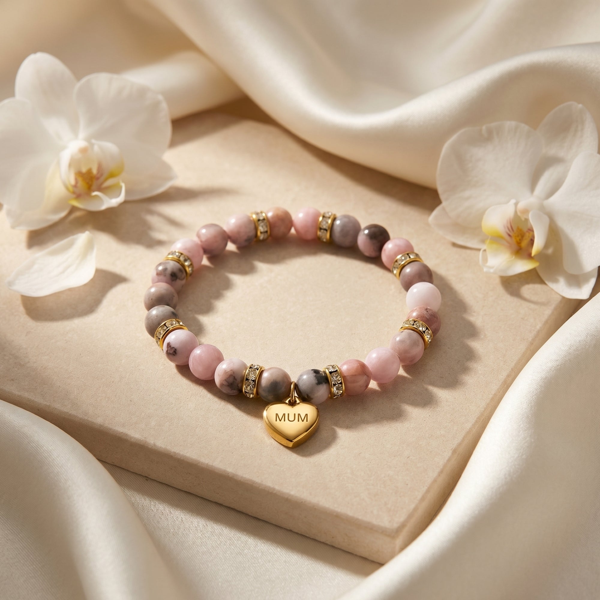 The Madeline Rhodonite Bracelet