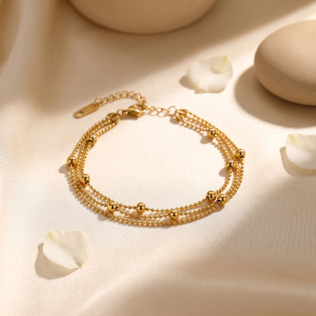 The Layered Bead Station Bracelet