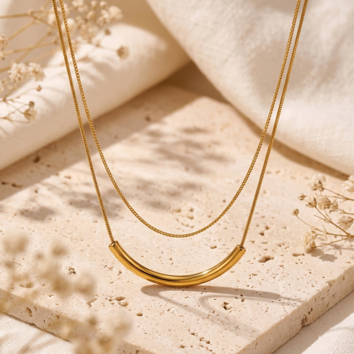 The Layered Arc Necklace