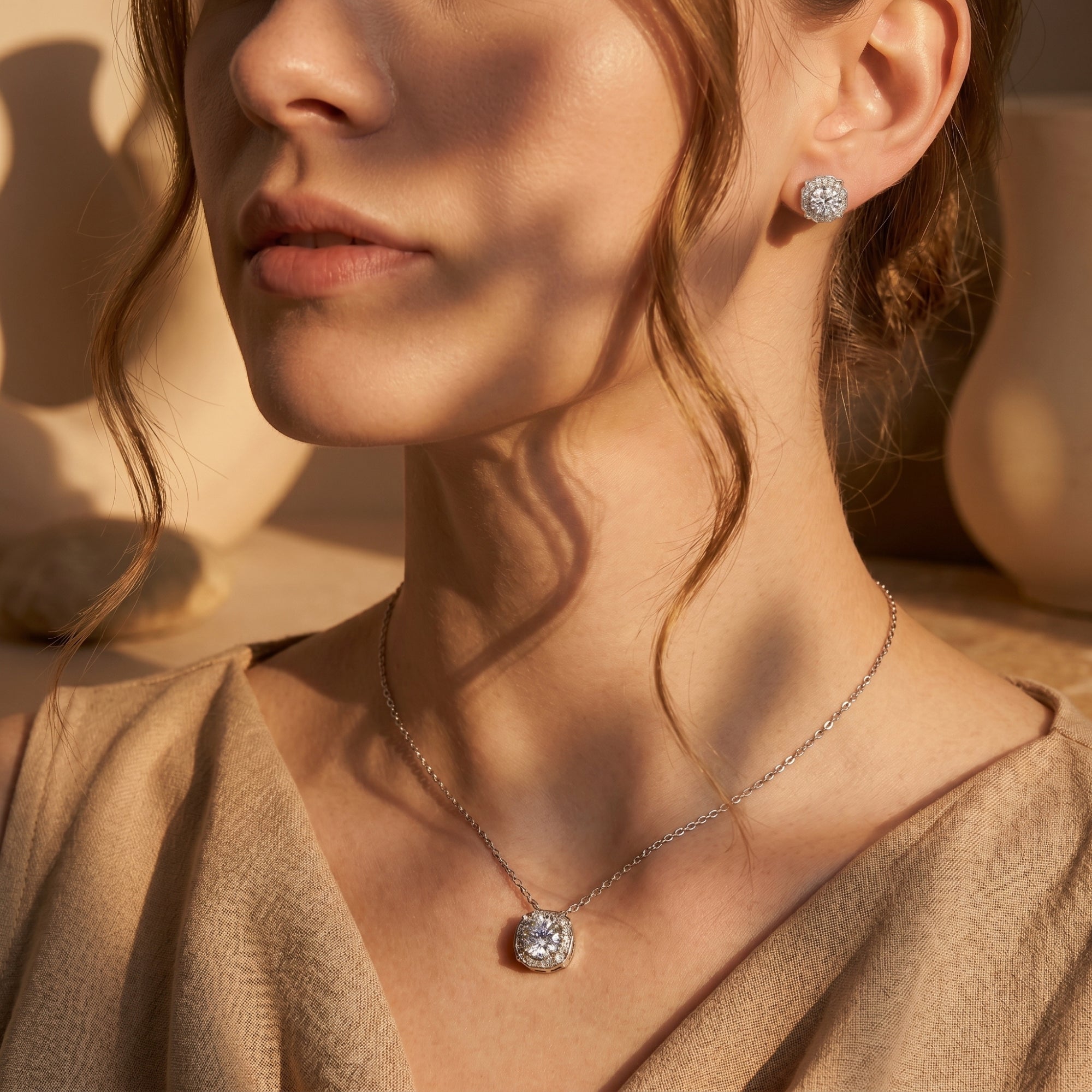 The Aurestella Moissanite Set