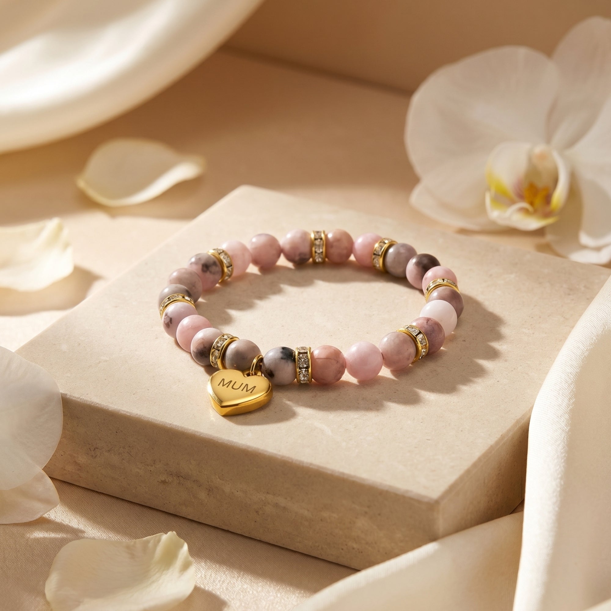 The Madeline Rhodonite Bracelet