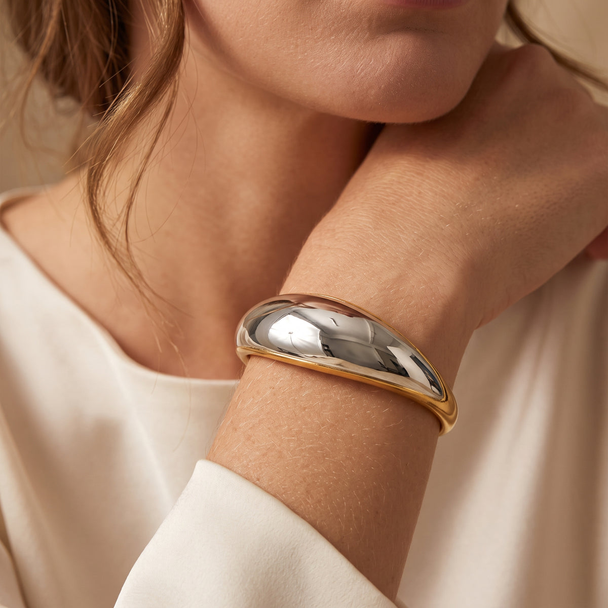 The Duo Contoured Cuff Bracelet