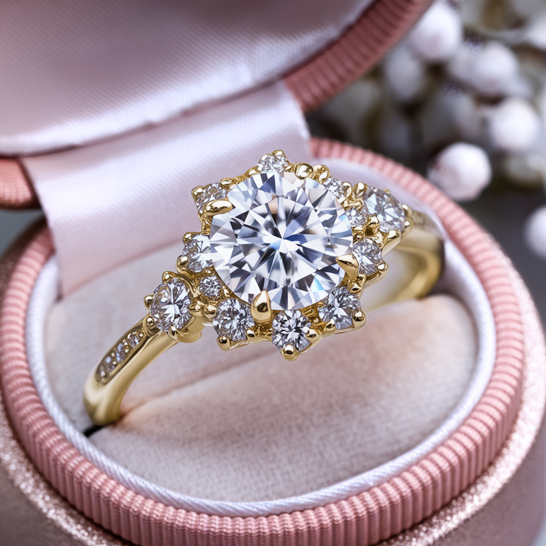 The Bethany - White Moissanite Ring