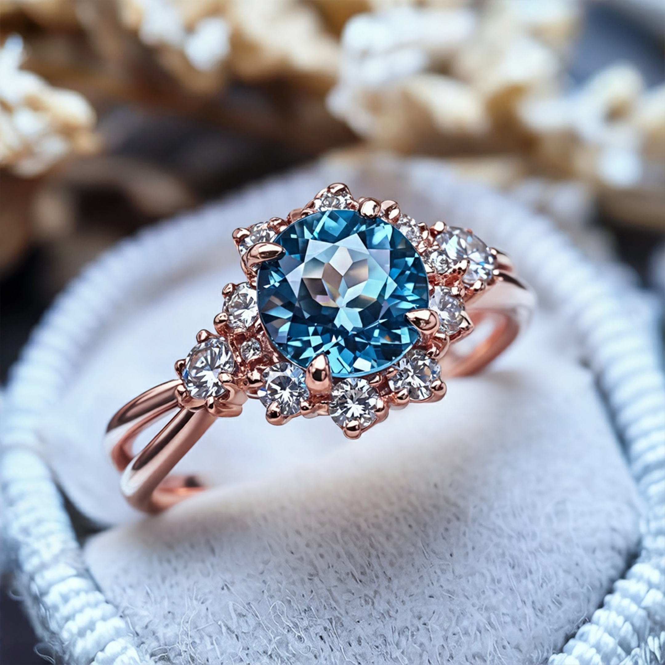 The Bethany - Split Shank Moissanite Ring