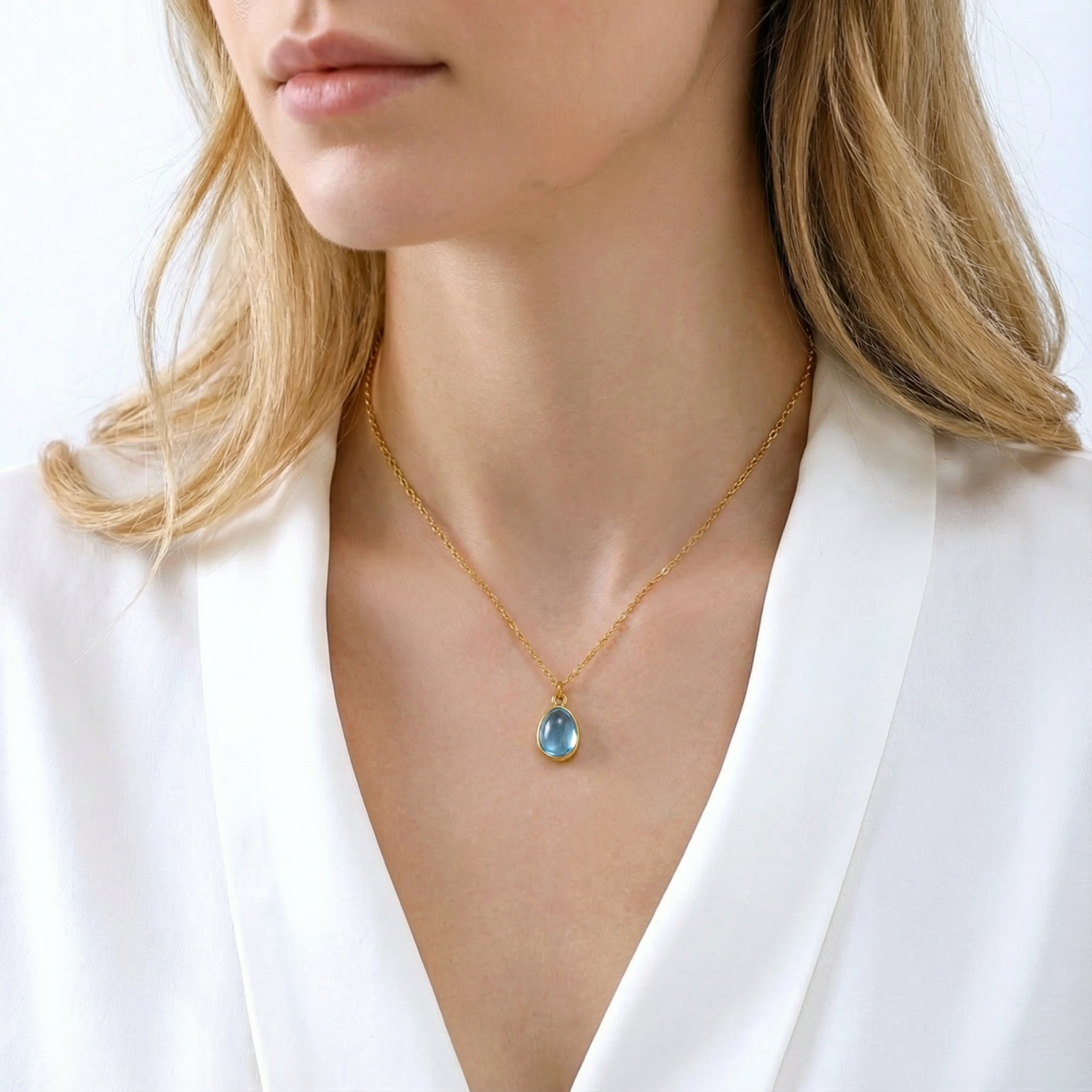The Evadne Drop - Sterling Silver