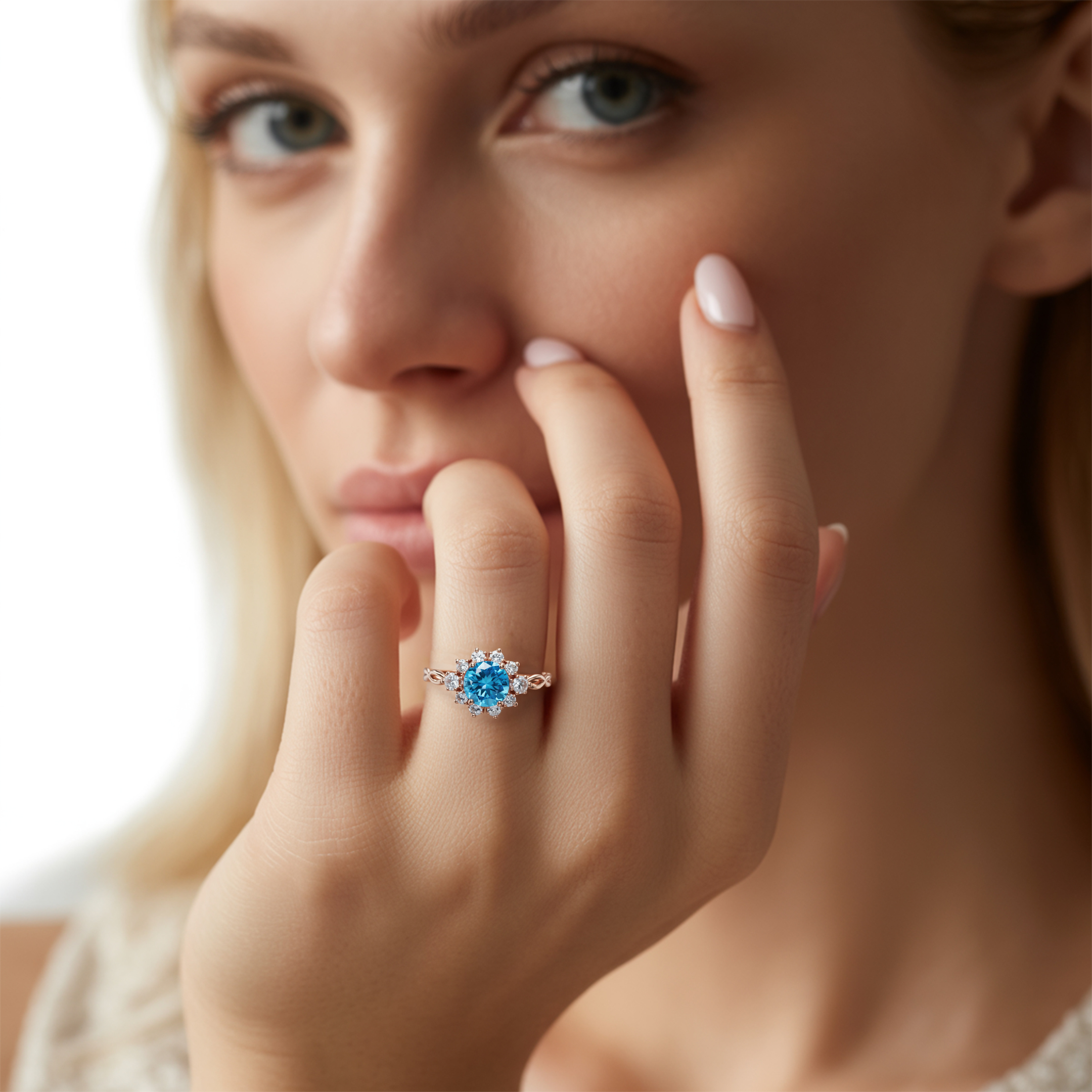 The Bethany - Infinity Moissanite Ring