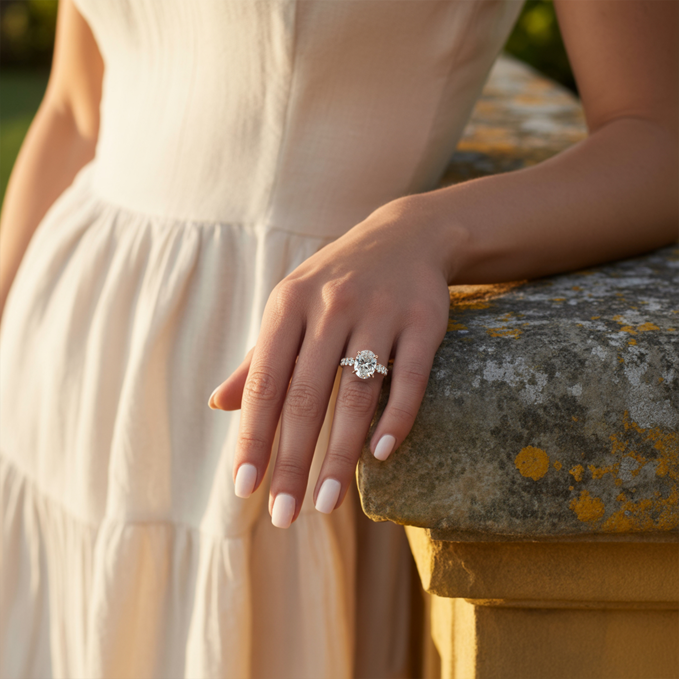 The Celestine 4CT Moissanite Ring