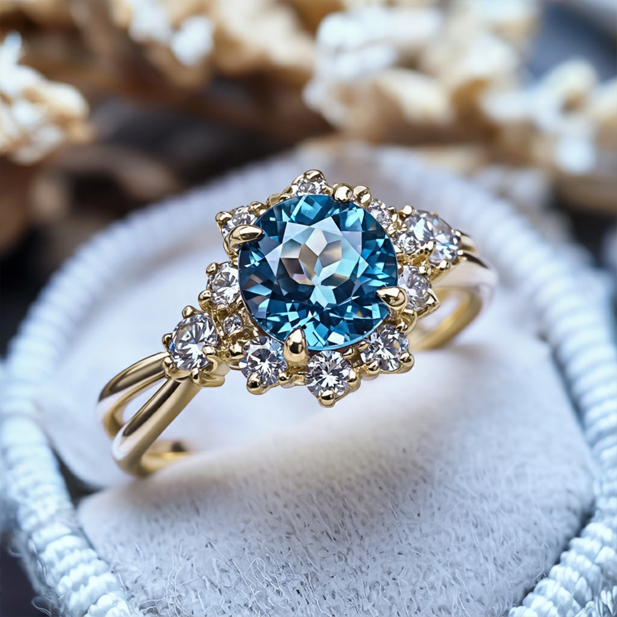 The Bethany - Split Shank Moissanite Ring