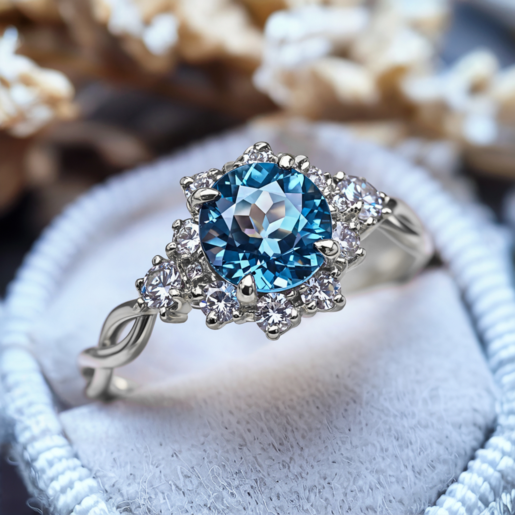The Bethany - Infinity Moissanite Ring