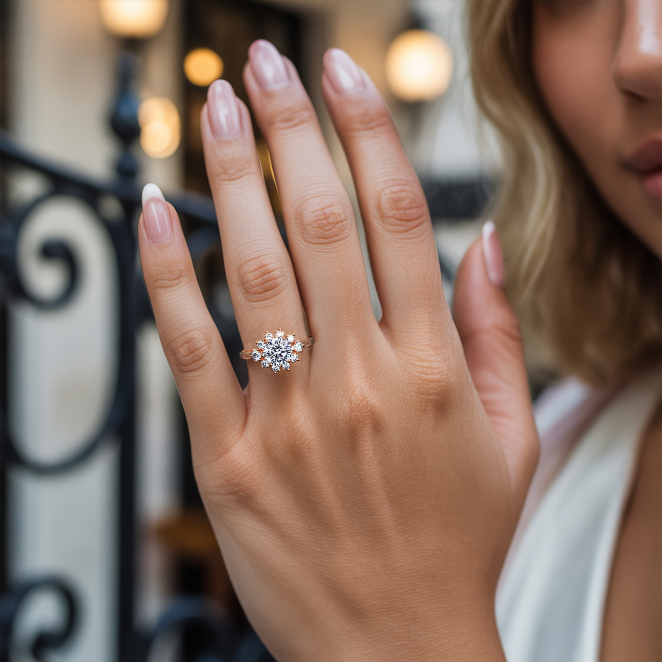 The Bethany - White Moissanite Ring