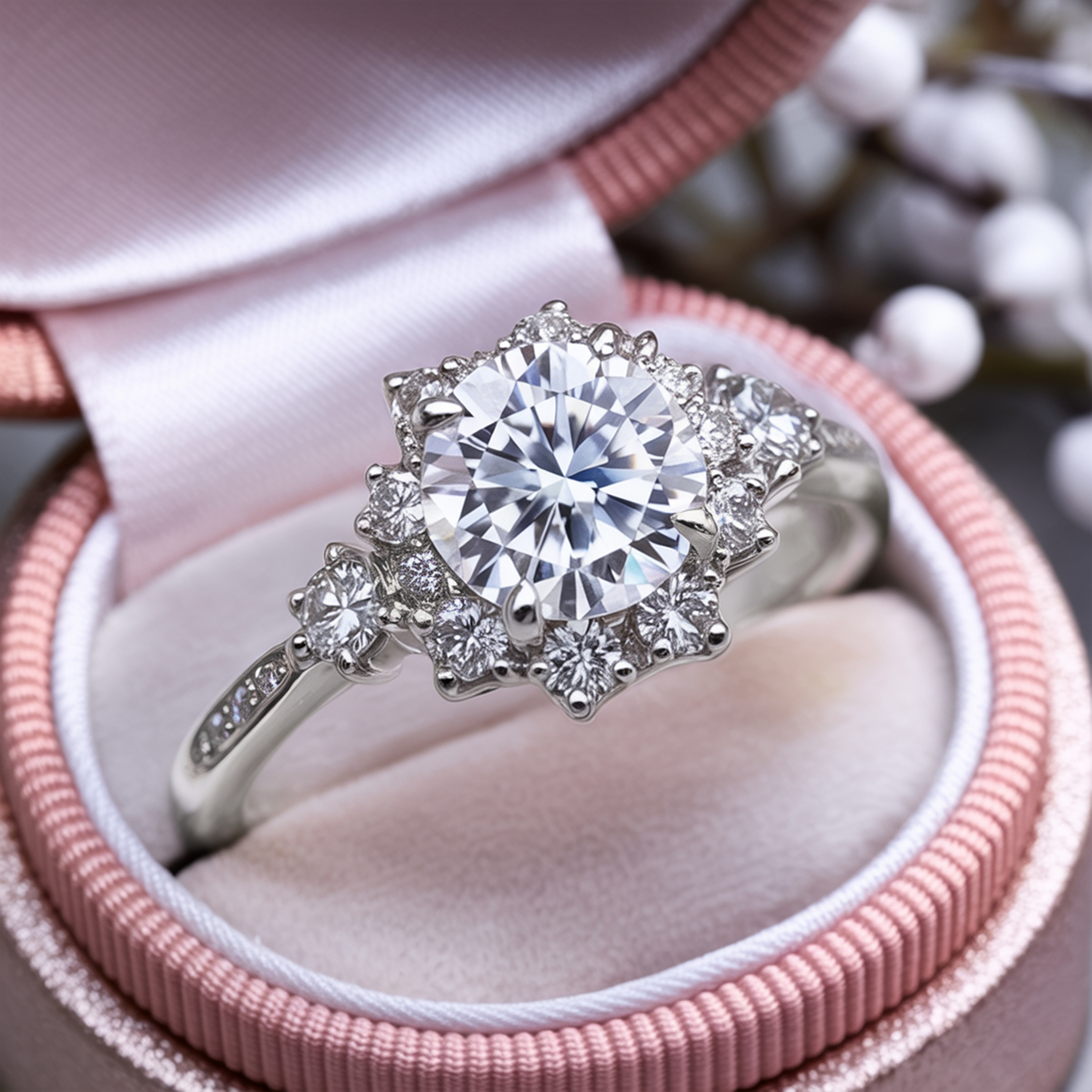 The Bethany - White Moissanite Ring