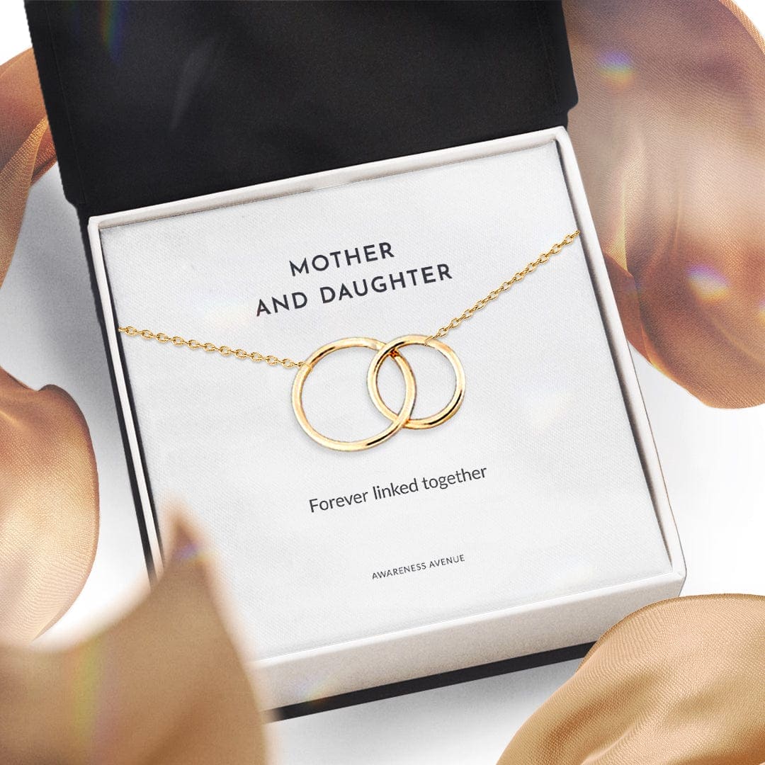 Mother & Daughter | Forever Linked Together | 18K Gold Necklace