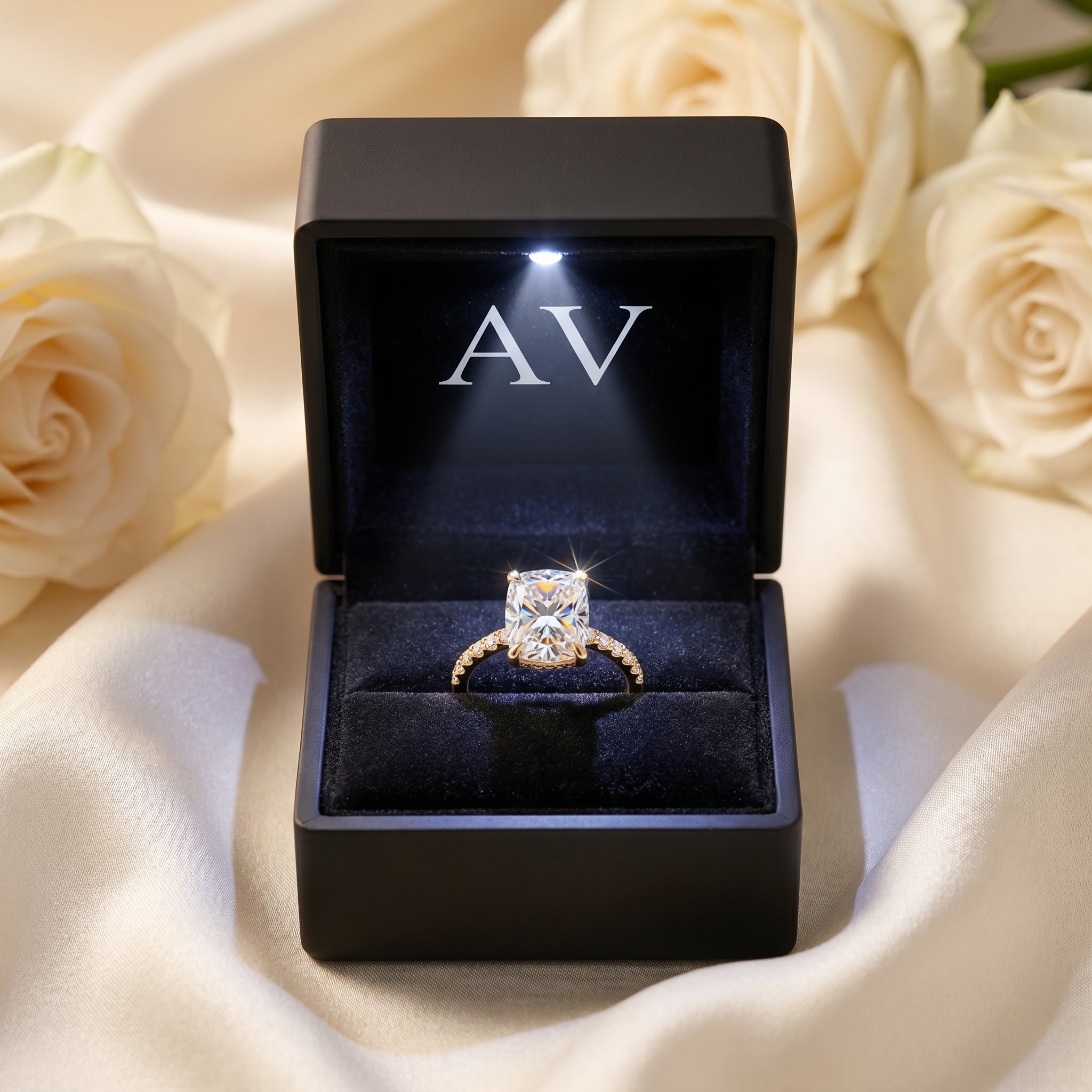 AI0009-CSR-1.5CT-PAVE-SOLIT - Premium LED Gift Box Presentation