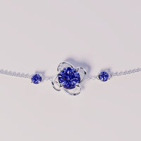 December Tanzanite Birthstone Bracelet - S925 Sterling Silver