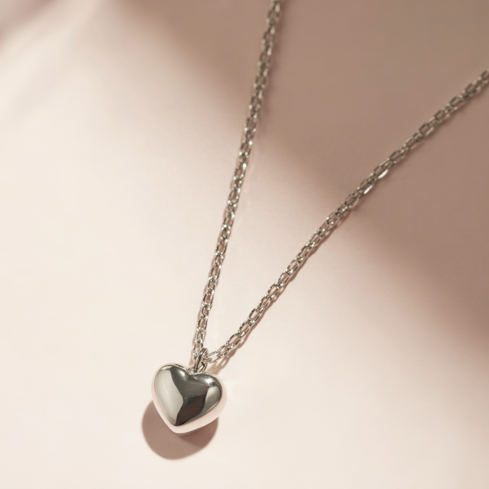 To My Beautiful Mom | Chunky Heart Necklace | Gift From Son