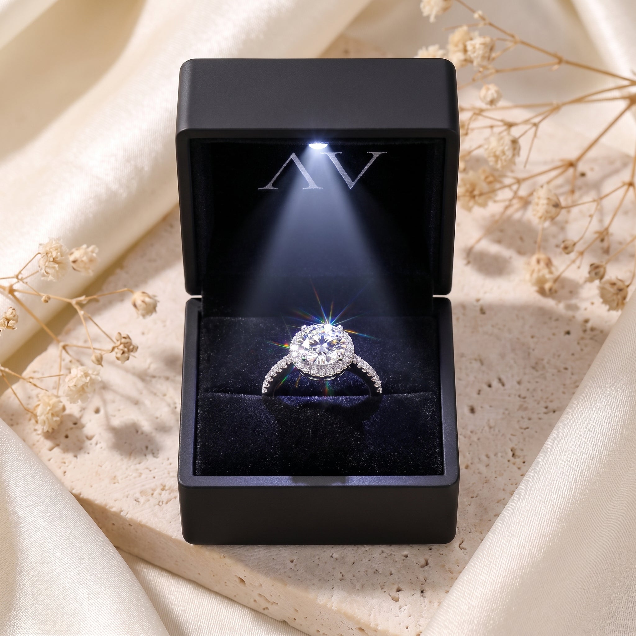 YLQ4624-rings - Premium LED Gift Box Presentation