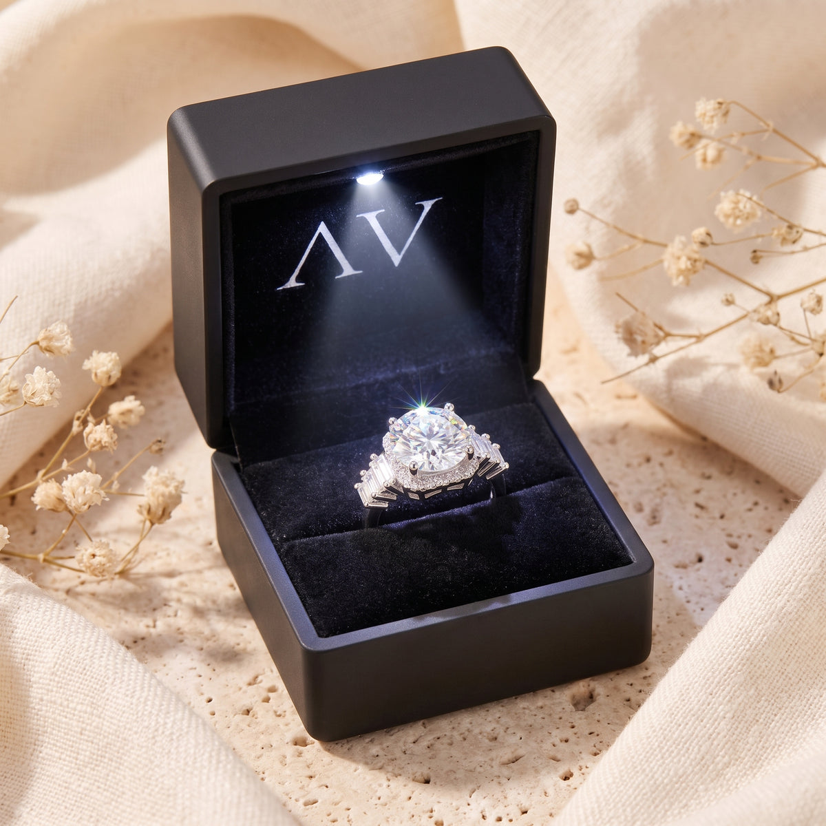 YLQ4681-rings - Premium LED Gift Box Presentation