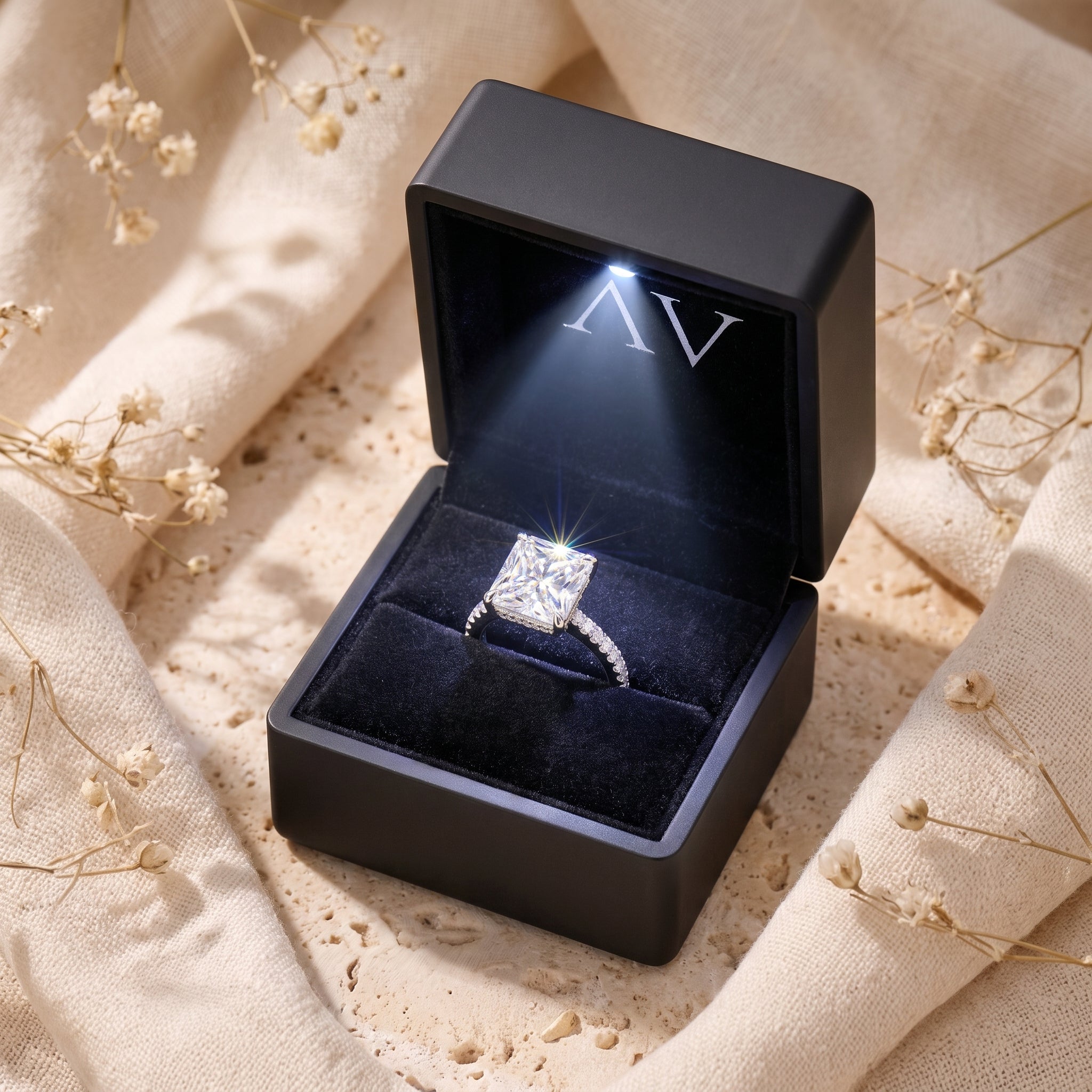 YLQ4685-rings - Premium LED Gift Box Presentation