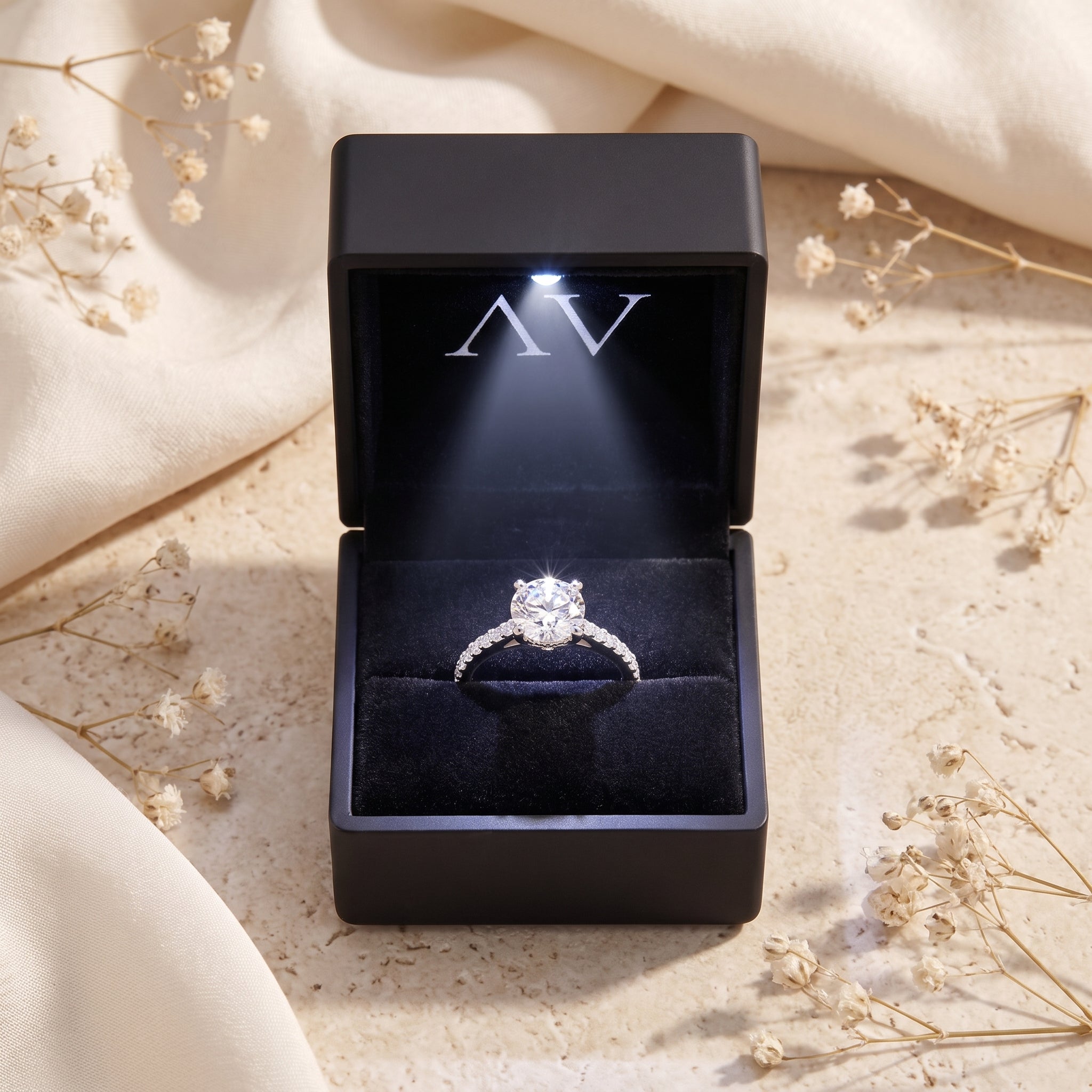 YLQ4886-rings - Premium LED Gift Box Presentation