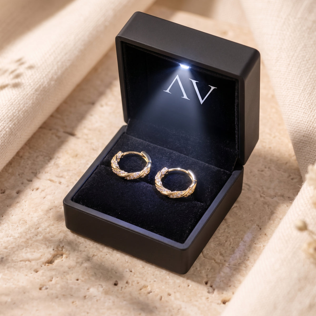 YLQ49210-earrings - Premium LED Gift Box Presentation