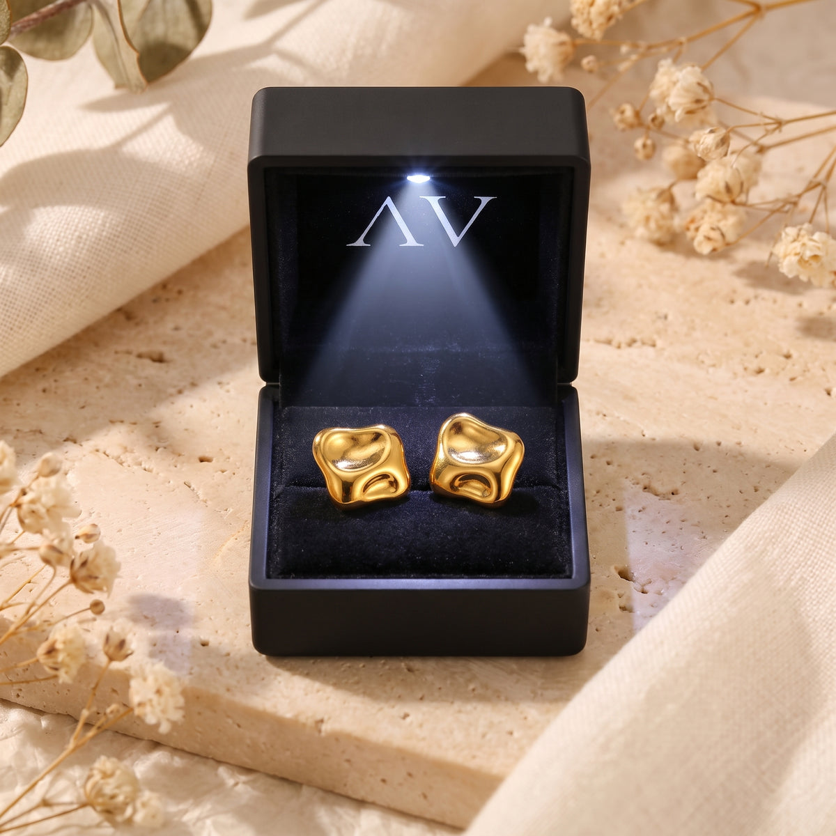 YLQ49220-earrings - Premium LED Gift Box Presentation