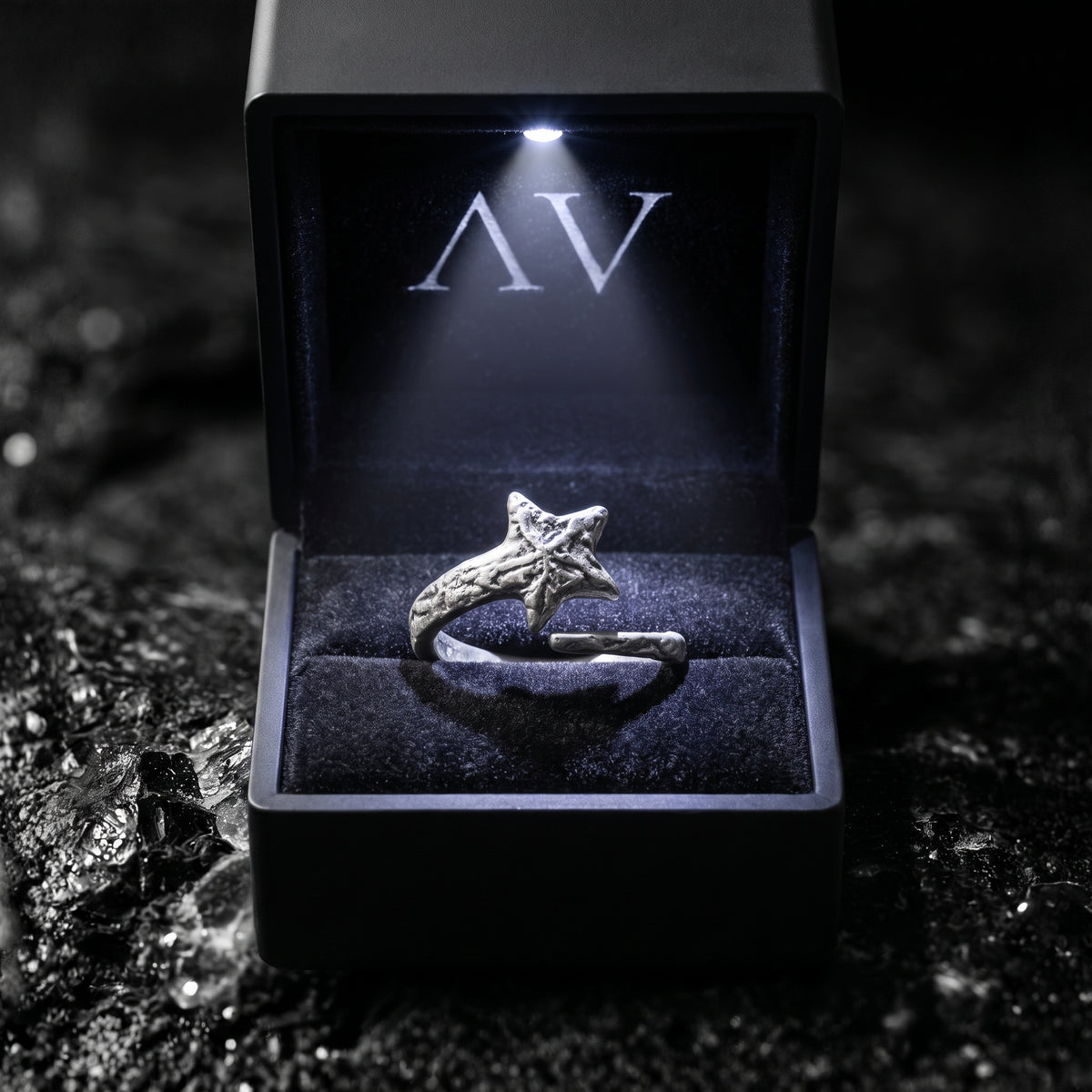 YLQ50184-rings - Premium LED Gift Box Presentation