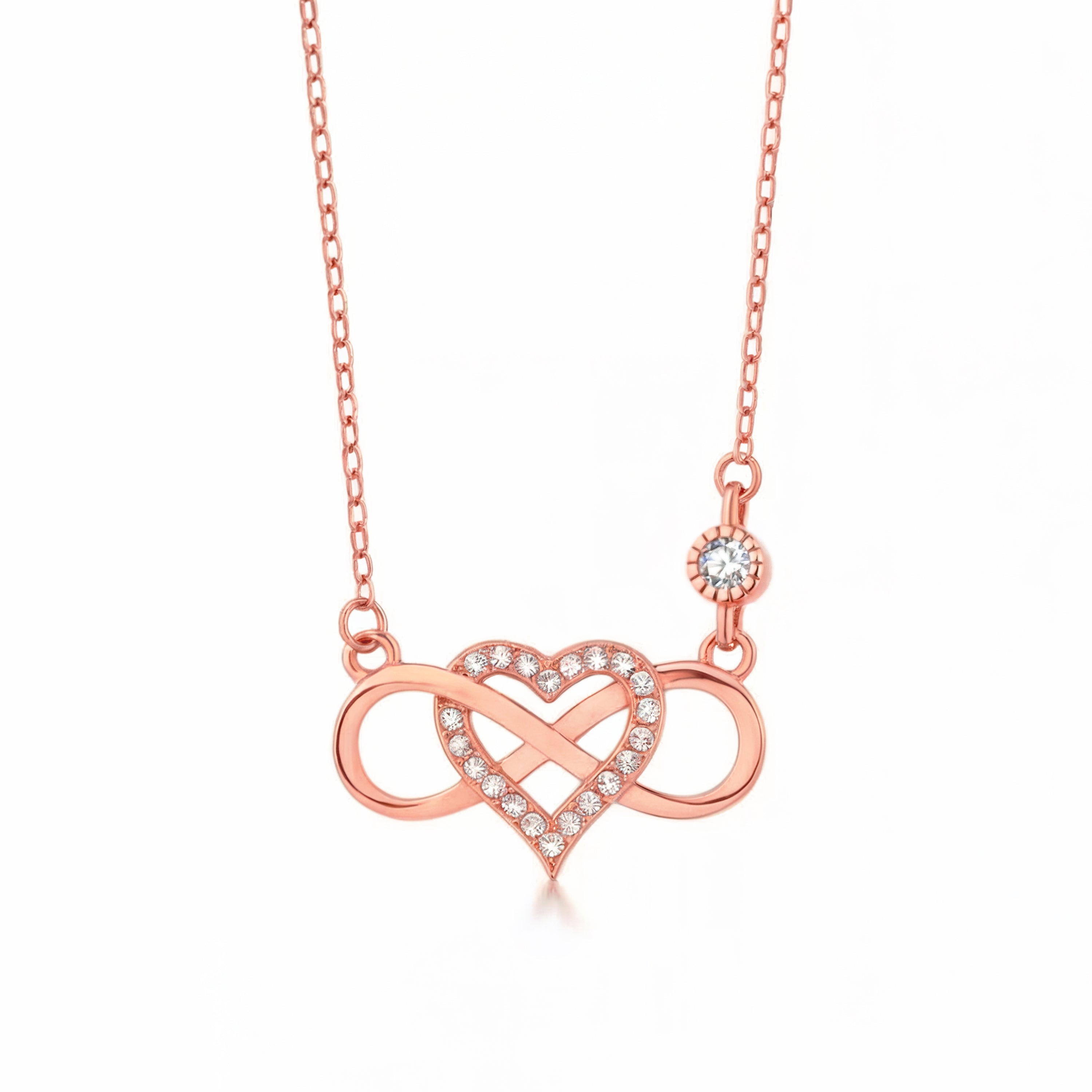 Eternal Diamond Infinity Heart Necklace
