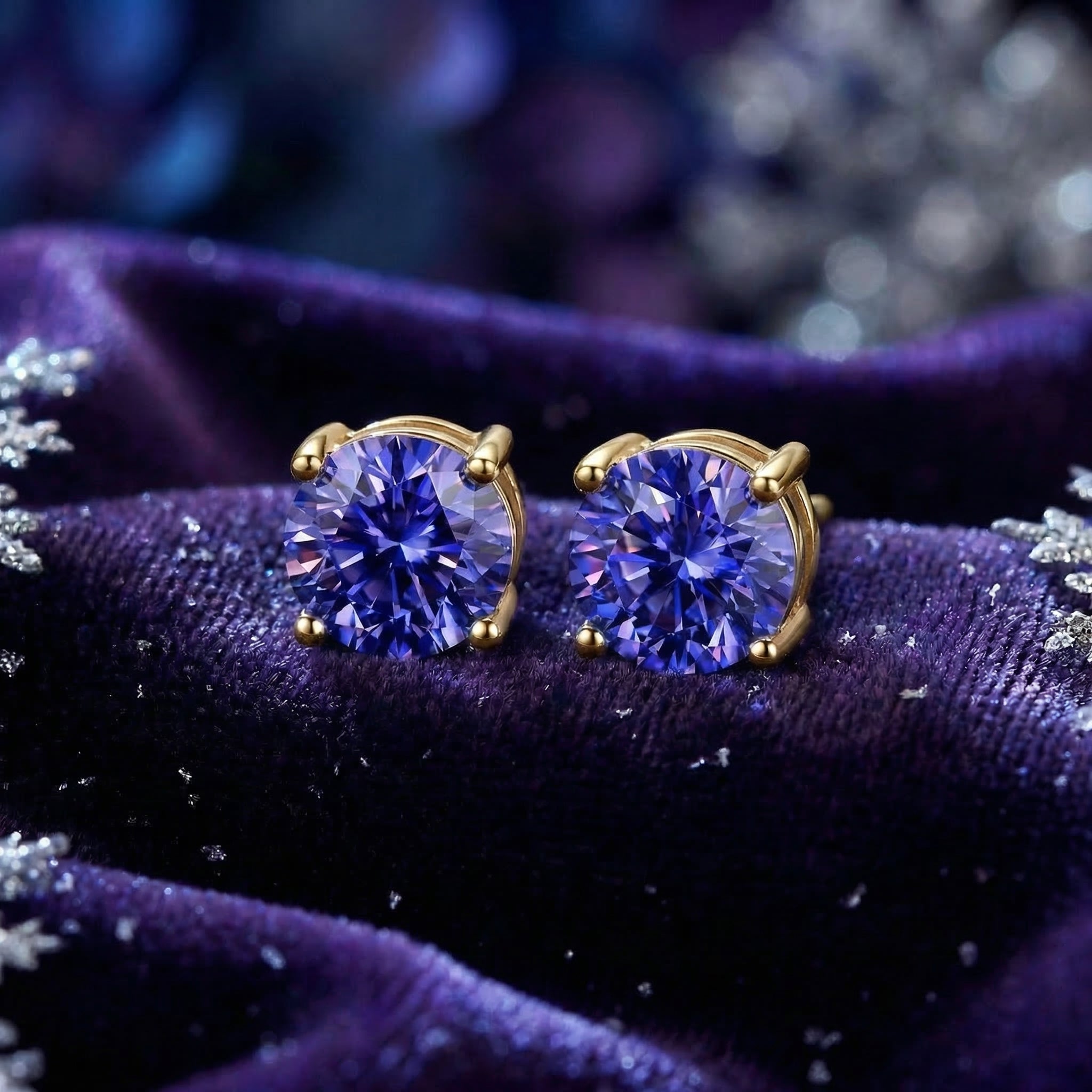 the-aurellise-studs-s925-sterling-silver in gold finish