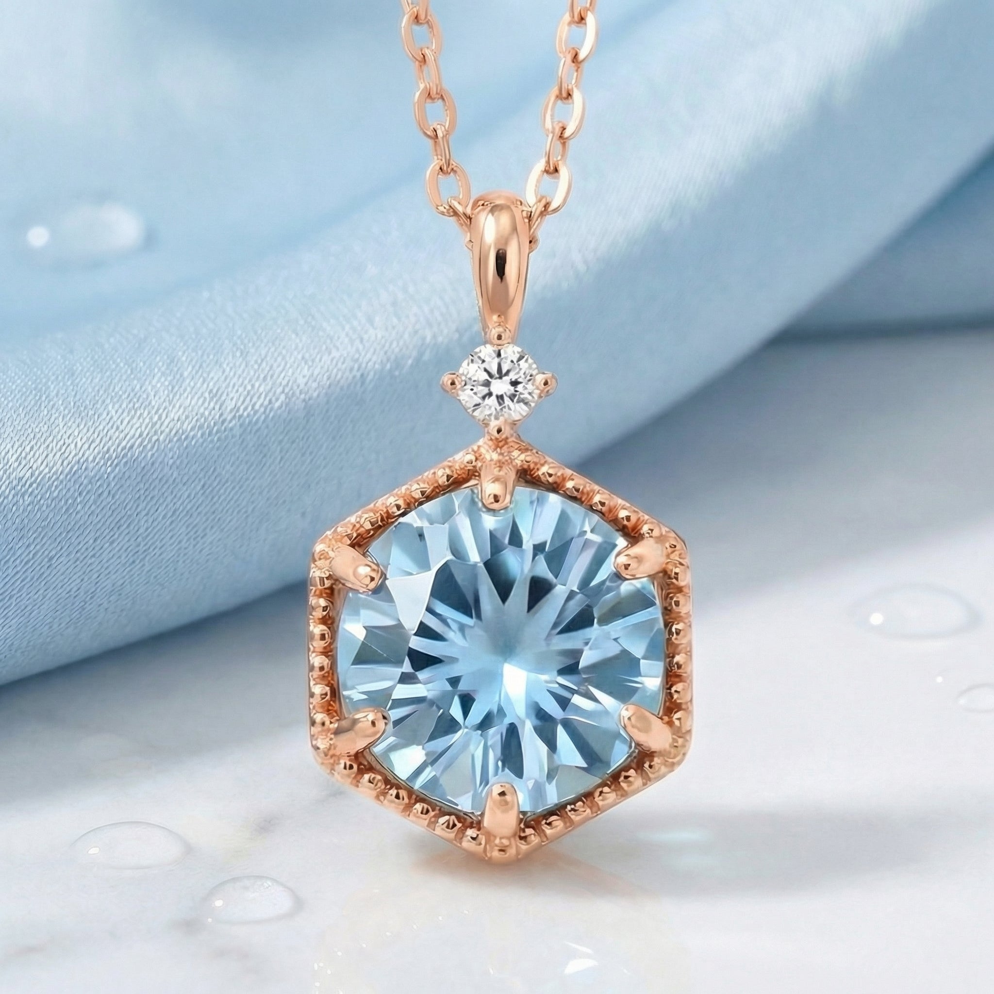 the-callia-hex-18k-gold-vermeil in rose gold finish