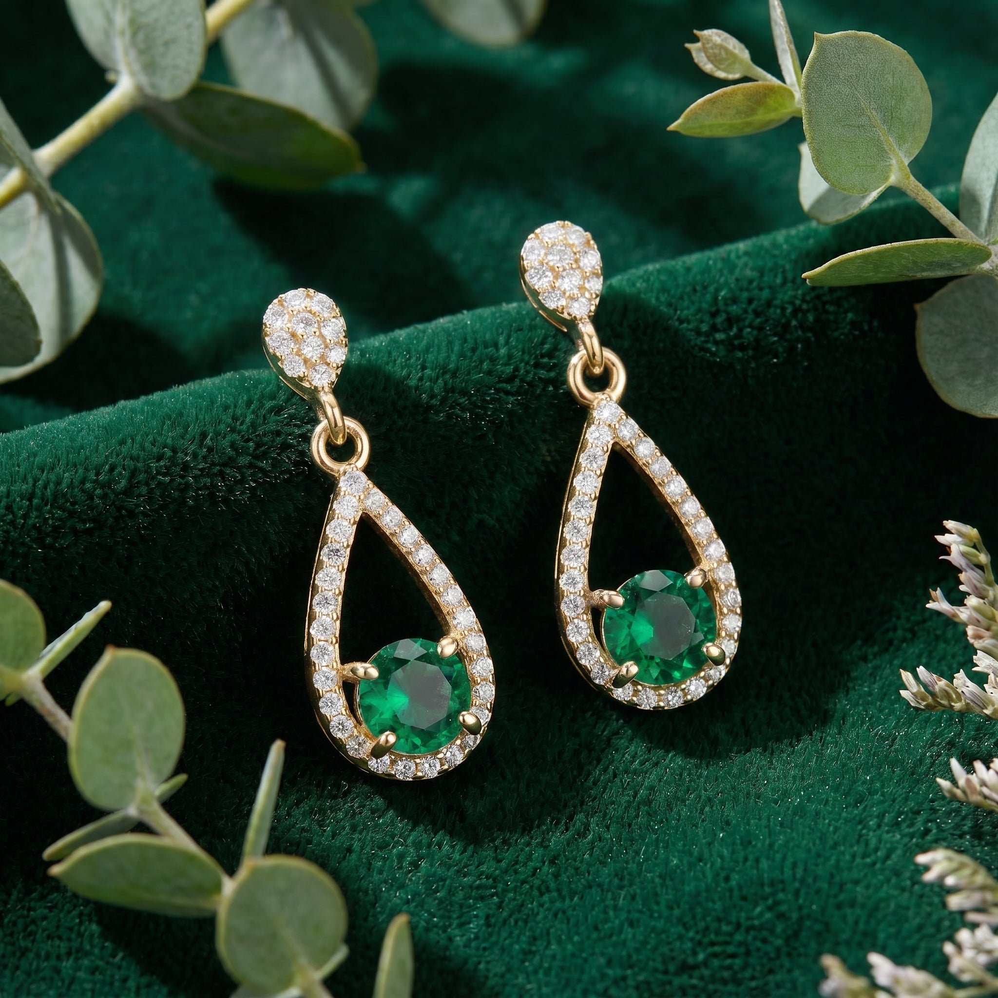 the-emerise-drop-s925-sterling-silver in gold finish