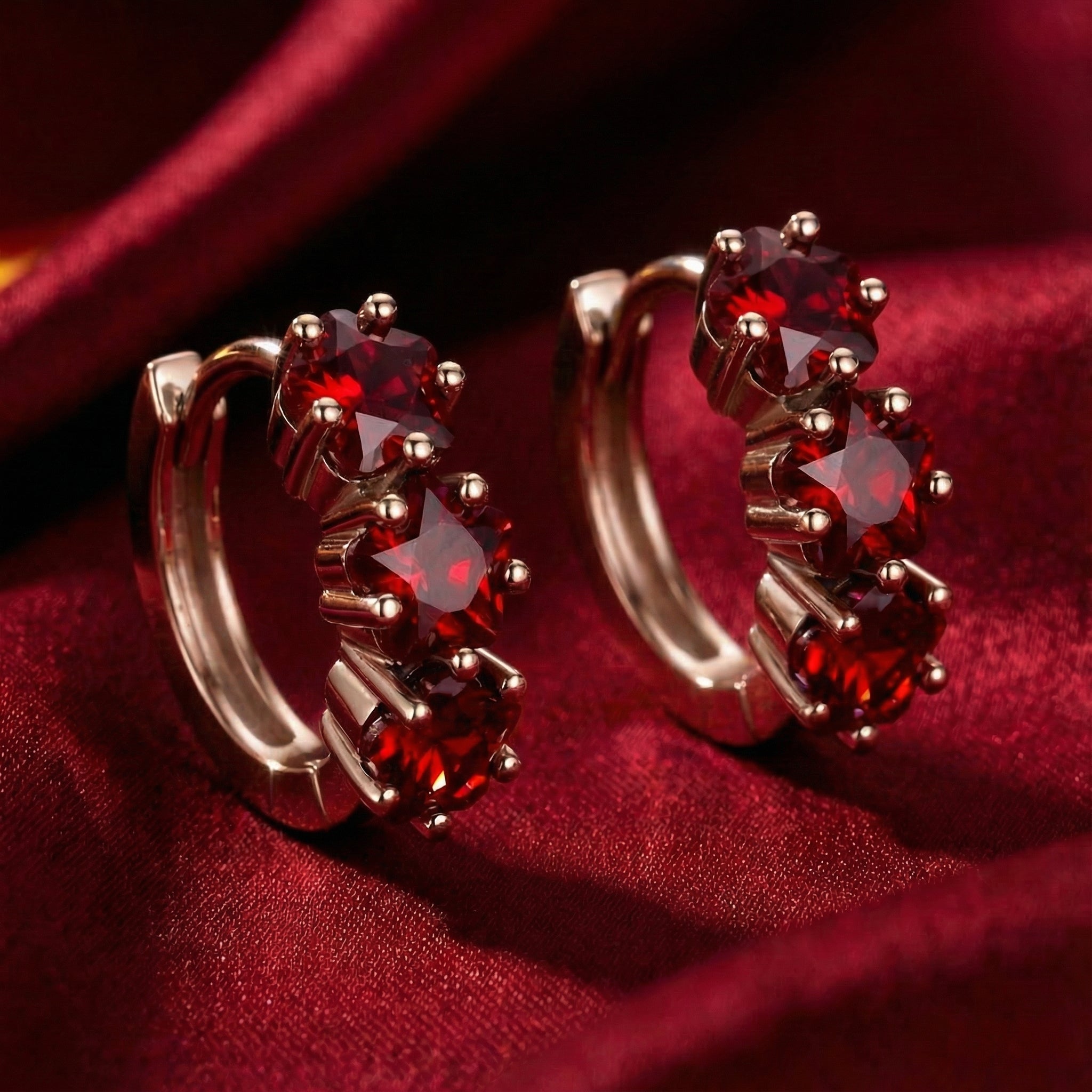 the-lyraea-star-huggies-s925-sterling-silver in rose gold finish