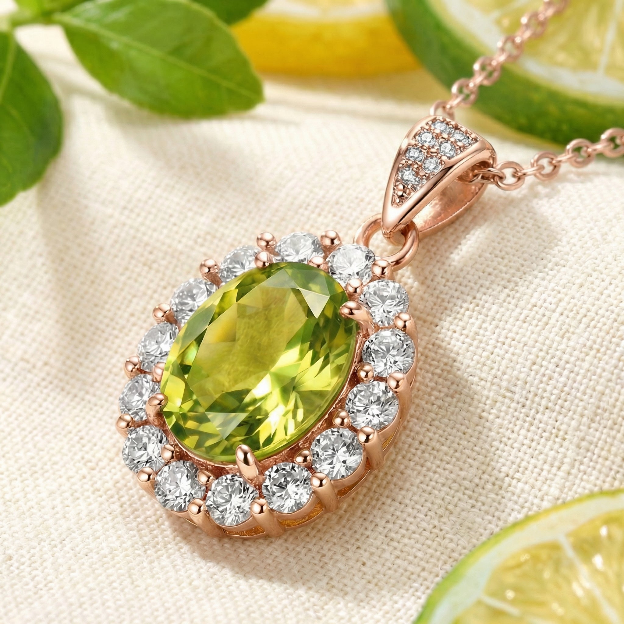 the-mirara-halo-pendant-s925-sterling-silver in rose gold finish