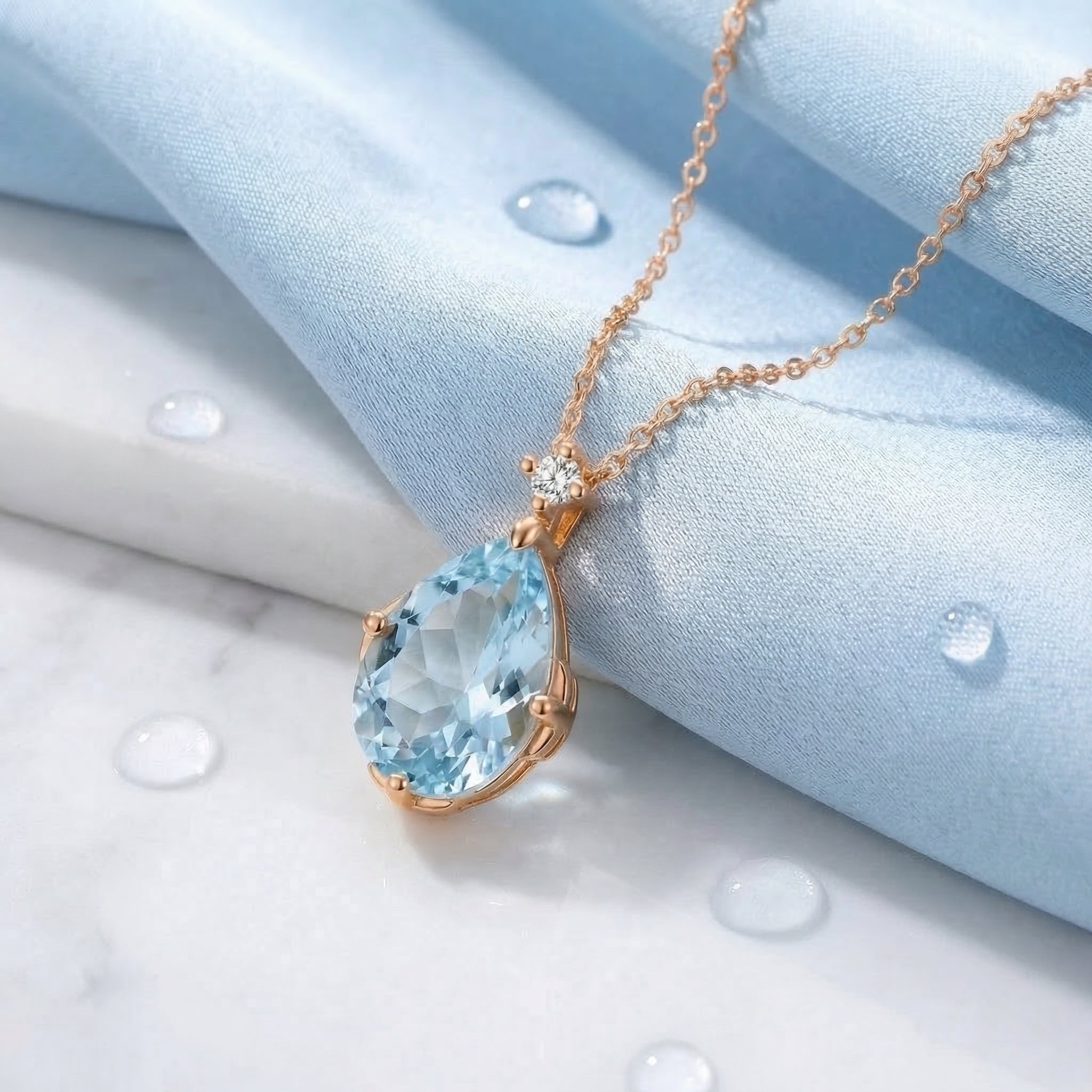 the-oriana-teardrop-18k-gold-vermeil in rose gold finish