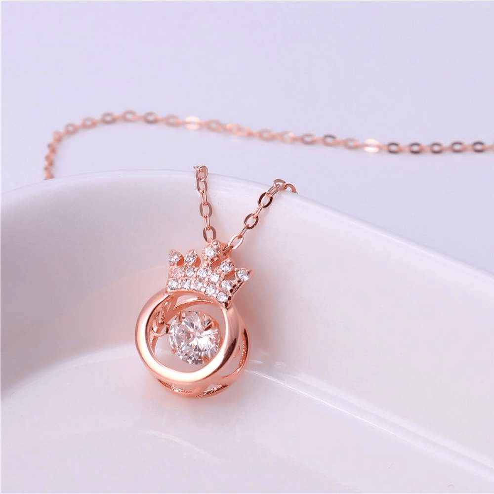 Daughter | Straighten Your Crown | 925 Silver Necklace-Awareness Avenue-Daughter,gift: All,gift: Daughter,Jewelry,Necklace,necklace: All,necklace: Daughter,Silver