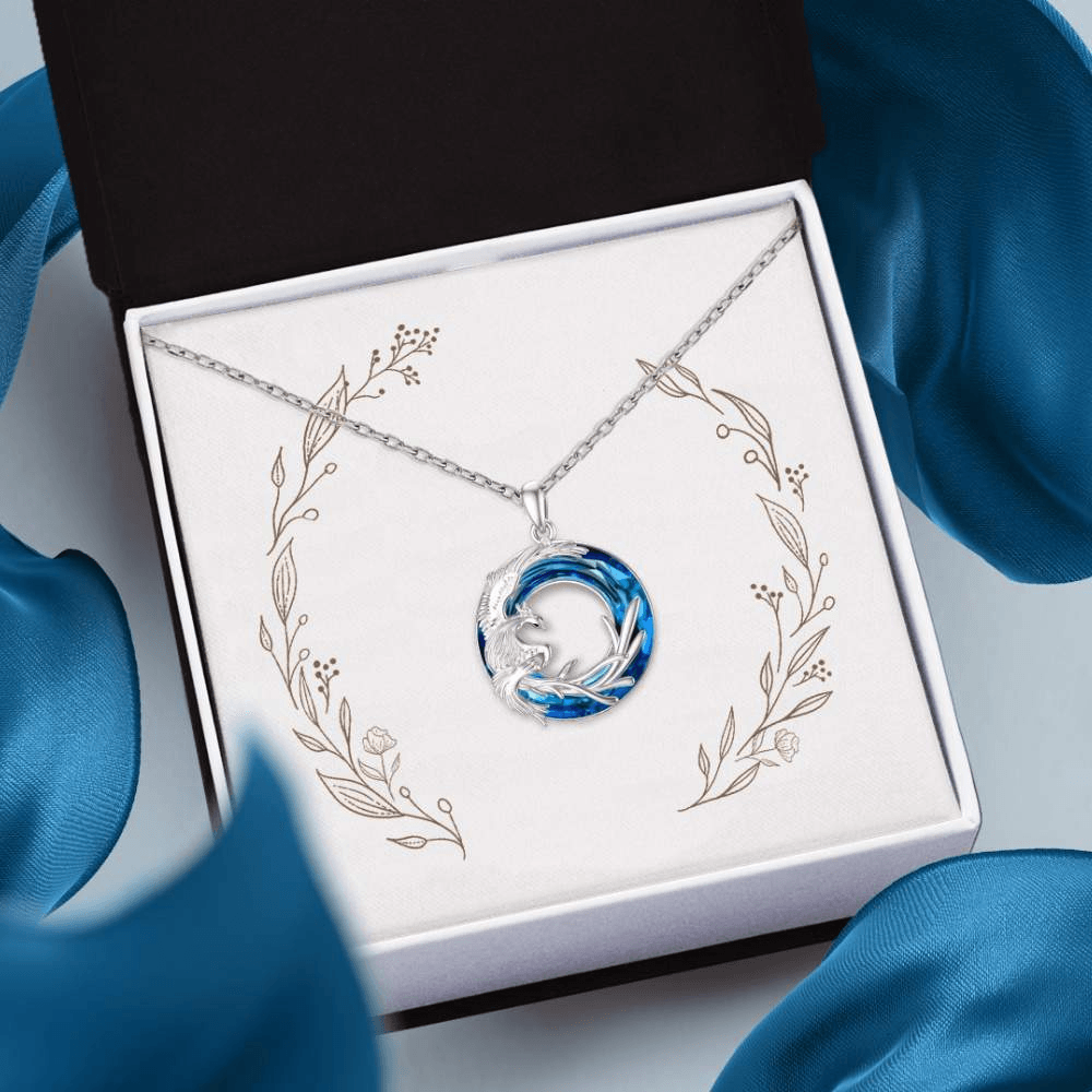 Phoenix Crystal Necklace | 925 Sterling Silver-Awareness Avenue-gift: All,gift: Inspirational,gift: Unspecified,necklace: All,necklace: Inspirational,necklace: Unspecified