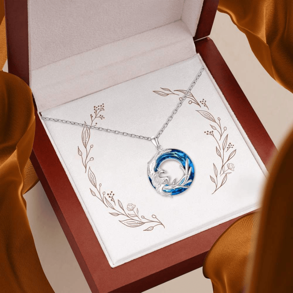 Phoenix Crystal Necklace | 925 Sterling Silver-Awareness Avenue-gift: All,gift: Inspirational,gift: Unspecified,necklace: All,necklace: Inspirational,necklace: Unspecified