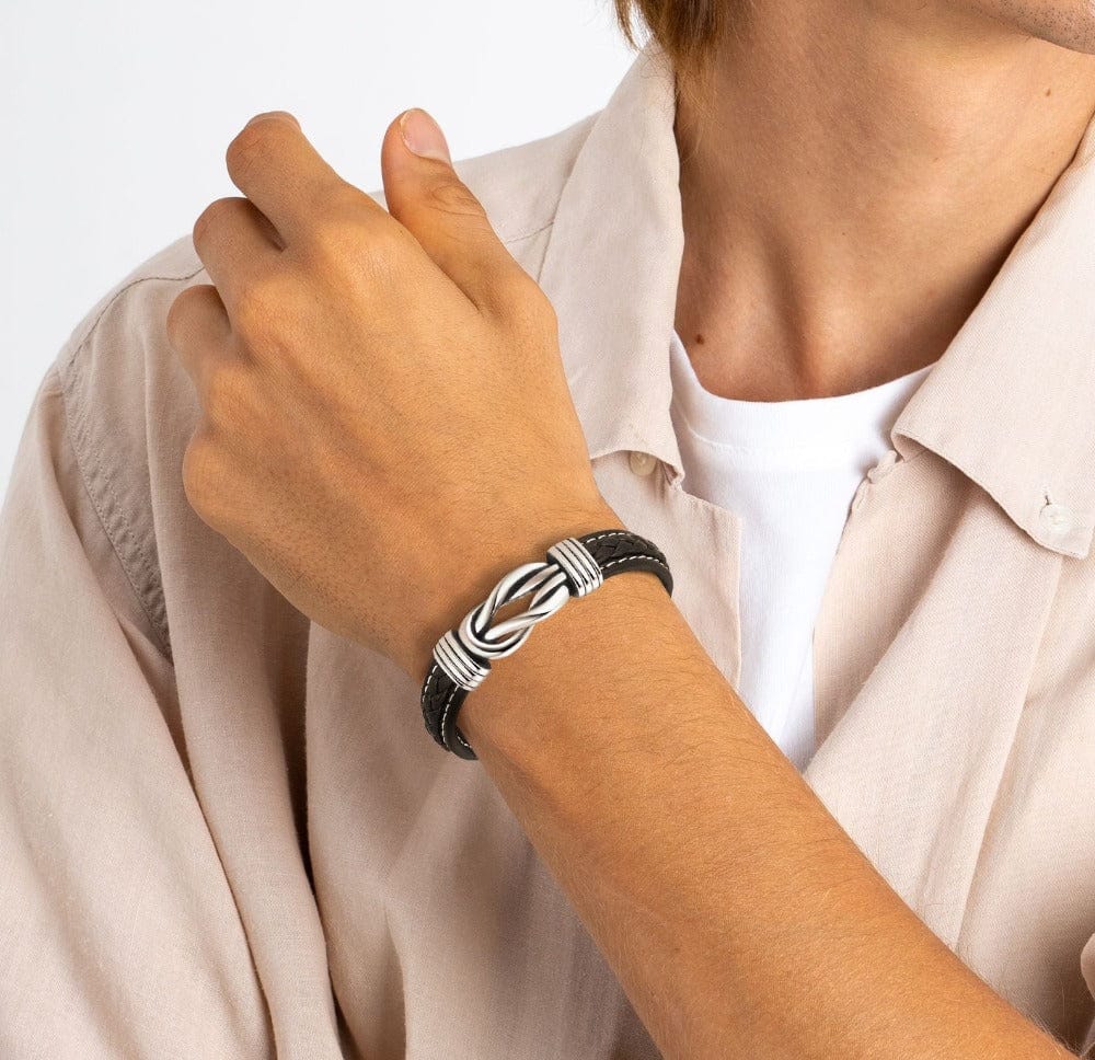 Men's Infinity Bracelet 'Mother & Son' Forever Linked