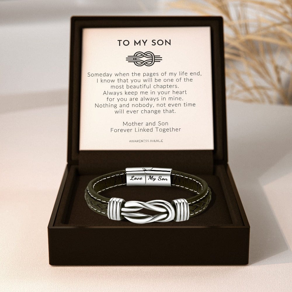 Men's Infinity Bracelet 'Mother & Son' Forever Linked